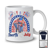 My 1st Fourth Of July, Amazing 4th Of July Birthday American Flag Firecrackers, Rainbow Patriotic T-Shirt