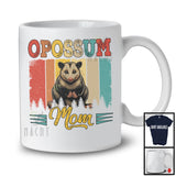 Vintage Retro Opossum Mom, Lovely Mother's Day Opossum Lover, Matching Family Group T-Shirt