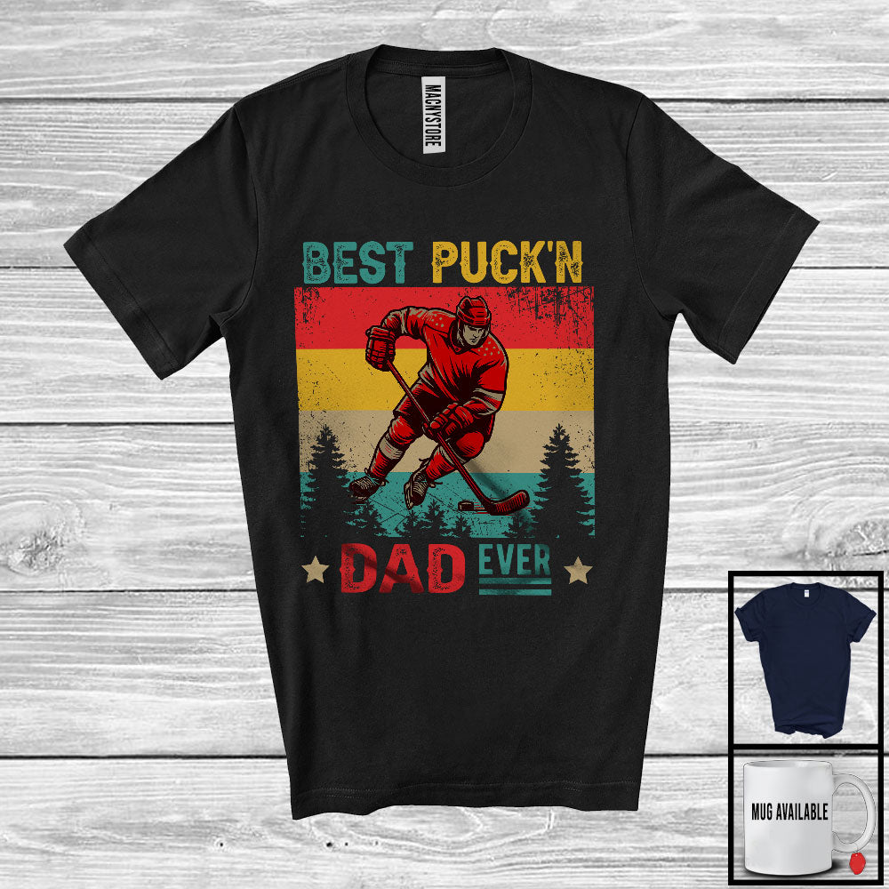 MacnyStore Vintage Retro Best Puck'n Dad Ever, Proud Father's