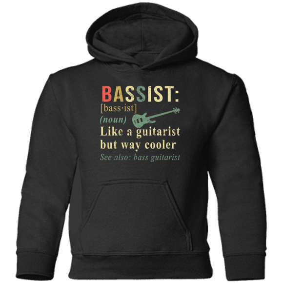 Vintage Bassist Definition Gift For Bass Guitar Player Guitarist Gift Pullover Hoodie - Macnystore