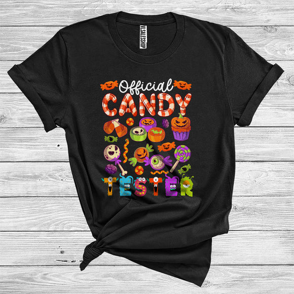 MacnyStore - Official Candy Tester Funny Candies Collection Sweet Lover Kids Party Halloween Costume T-Shirt