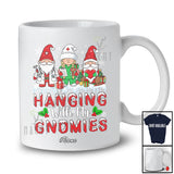 Personalized Custom Name Hanging With My Gnomies; Lovely Christmas Gnomes Nurse Nursing T-Shirt