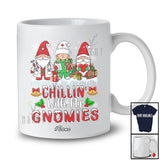 Personalized Custom Name Chillin' With My Gnomies; Lovely Christmas Gnomes Nurse Nursing T-Shirt