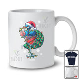 Personalized Custom Name Peacock Cocktail; Joyful Christmas Lights Peacock; Drinking Drunker T-Shirt