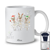 Personalized Custom Name Three Dancing Skeleton Bulldog Owner; Amazing Christmas Family T-Shirt