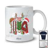 Personalized Custom Name Three Plaid Santa Elf Teacher Tools; Lovely Christmas Tree Jobs T-Shirt