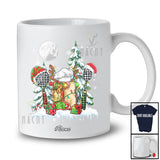 Personalized Custom Name Three Plaid Santa Elf Lunch Lady Tools; Proud Christmas Tree Jobs T-Shirt