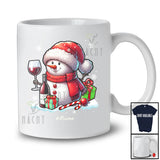 Personalized Custom Name Snowman Drinking Wine; Joyful Christmas Santa Snowman; Drunker T-Shirt