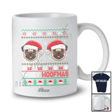 Personalized Custom Name Merry Woofmas; Lovely Christmas Sweater Santa Pug Face Owner T-Shirt