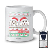 Personalized Custom Name Merry Woofmas; Lovely Christmas Sweater Santa Poodle Face Owner T-Shirt