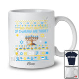 Personalized Custom Name How Many Nights Chanukah 6 Or 7; Joyful Hanukkah Lights Sweater Family T-Shirt