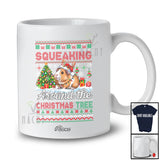 Personalized Custom Name Squeaking Around Christmas Tree; Lovely Sweater Santa Reindeer Guinea Pig T-Shirt