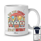 Personalized Custom Name Vintage Retro Did You Gnome; Lovely Birthday Three Gnomies Gnomes T-Shirt