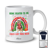 Personalized Custom Name Related To Me Is Only Gift; Lovely Christmas Australian Kelpie Rainbow T-Shirt