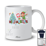 Personalized Custom Name Dispatcher; Cheerful Christmas Tree Snow Dabbing Elf Squad; Proud Jobs T-Shirt