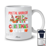 Personalized Custom Name Postal Worker Christmas Crew; Awesome X-mas Three Gnomes Job T-Shirt