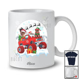 Personalized Custom Name Burmese Cat On Monster Truck; Lovely Christmas Moon Snow Animal T-Shirt