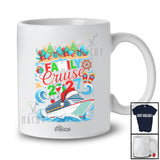 Personalized Custom Name Family Cruise 2027; Adorable Christmas Santa Cruise Ship T-Shirt