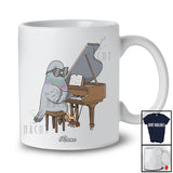Personalized Custom Name Pigeon Playing Piano; Humorous Musician Musical Instruments T-Shirt