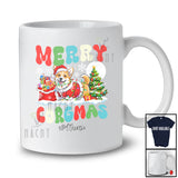 Personalized Custom Name Merry Corgmas; Lovely Christmas Tree Santa Corgi Owner T-Shirt