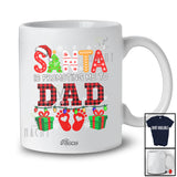 Personalized Custom Name Santa Promoting Me To Dad; Merry Christmas Pregnancy Family T-Shirt
