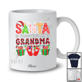 Personalized Custom Name Santa Promoting Me To Grandma; Merry Christmas Pregnancy Family T-Shirt