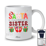 Personalized Custom Name Santa Promoting Me To Sister; Merry Christmas Pregnancy Family T-Shirt