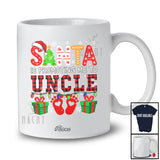 Personalized Custom Name Santa Promoting Me To Uncle; Merry Christmas Pregnancy Family T-Shirt