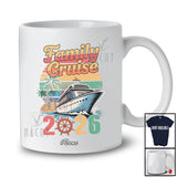 Personalized Custom Name Vintage Retro Family Cruise 2026; Joyful Summer Vacation Cruising Trip T-Shirt