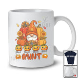Personalized Custom Name Aunt; Adorable Thanksgiving Gnome Fall Pumpkins; Family T-Shirt