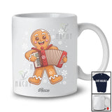 Personalized Custom Name Gingerbread Play Accordion; Joyful Christmas Musical Instrument Players T-Shirt