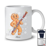 Personalized Custom Name Gingerbread Play Bassoon; Joyful Christmas Musical Instrument Players T-Shirt