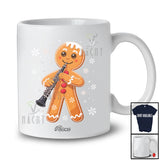 Personalized Custom Name Gingerbread Playing Oboe; Joyful Christmas Musical Instrument Players T-Shirt