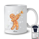 Personalized Custom Name Gingerbread Play Trumpet; Joyful Christmas Musical Instrument Players T-Shirt