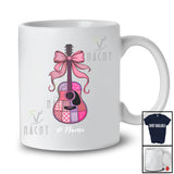 Personalized Custom Name Preppy Plaid Pink Guitar; Lovely Halloween Guitar Guitarist T-Shirt