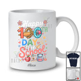 Personalized Custom Name Happy 100th Day Of School; Colorful 100 Days Students Teacher Group T-Shirt