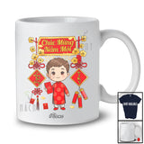 Personalized Custom Name Chuc Mung Nam Moi; Lovely Lunar New Year Boy Vietnamese Ao Dai T-Shirt
