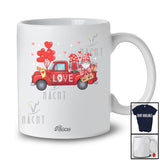 Personalized Custom Name Couple Gnomes On Red Truck; Lovely Valentine Gnome Gnomies T-Shirt