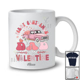 Personalized Custom Name Sorry Gentlemen Dad Is My Valentine; Joyful Hearts On Pickup Truck T-Shirt