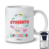 Personalized Custom Name My Students Are Loved; Awesome Valentine Hearts Collection Principal T-Shirt