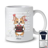 Personalized Custom Name I Steal Hearts; Humorous Valentine Corgi Owner Lover T-Shirt