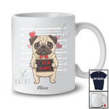 Personalized Custom Name I Steal Hearts; Humorous Valentine Pug Owner Lover T-Shirt