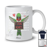 Personalized Custom Name I Steal Hearts; Humorous Valentine Hummingbird Bird Animal Lover T-Shirt