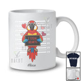 Personalized Custom Name I Steal Hearts; Humorous Valentine Parrot Bird Animal Lover T-Shirt