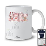 Personalized Custom Name Valentine Axolotl Collection; Lovely Axolotl Hearts Flowers Animal T-Shirt