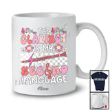 Personalized Custom Name Clarinet Is My Second Language; Amusing Player Musical Instruments T-Shirt