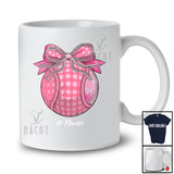 Personalized Custom Name Preppy Plaid Pink Tennis; Lovely Halloween Tennis Player T-Shirt