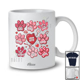 Personalized Custom Name Love Bite Woof; Lovely Valentine's Day Hearts Dog Cat Paws Owner T-Shirt