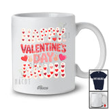 Personalized Custom Name Happy Valentine's Day Bruh; Lovely Plaid Hearts; Couple Family T-Shirt