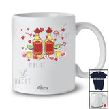 Personalized Custom Name Valentine Tequila Collection; Humorous Hearts Drinking Drunker Couple T-Shirt